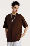 Classic Heavyweight Structured Tee - Brown