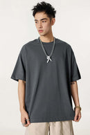 Classic Heavyweight Structured Tee - Charcoal
