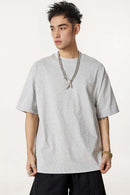 Classic Heavyweight Structured Tee - Flower Gray
