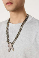Classic Heavyweight Structured Tee - Flower Gray