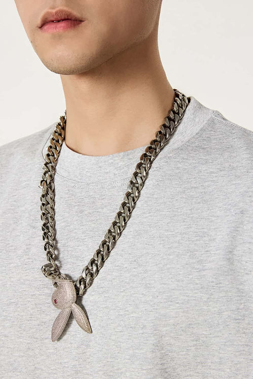 Classic Heavyweight Structured Tee - Flower Gray