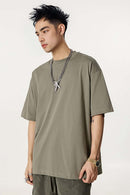 Classic Heavyweight Structured Tee - Gray