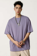 Classic Heavyweight Structured Tee - Lavender Purple