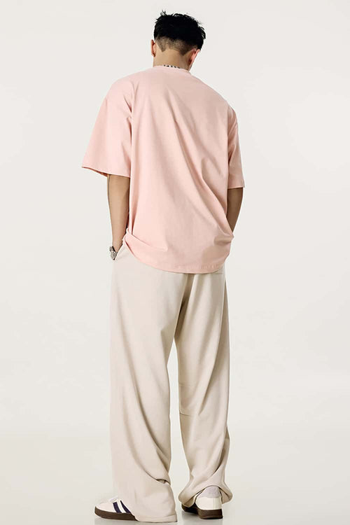 Classic Heavyweight Structured Tee - Light Pink