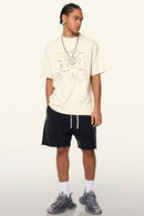 Washed Angel Graphic Tee - Apricot