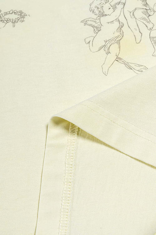 Washed Angel Graphic Tee - Apricot