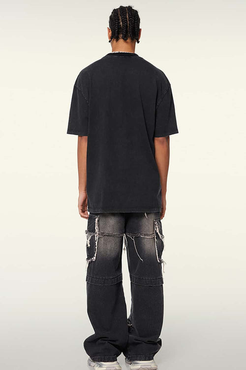 Washed Graphic Pocket Tee - Fried Snowflakes