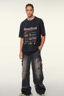 Washed Graphic Pocket Tee - Fried Snowflakes
