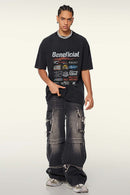 Washed Graphic Pocket Tee - Fried Snowflakes