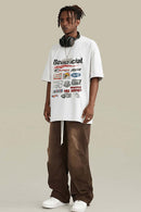 Washed Graphic Pocket Tee - White