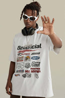 Washed Graphic Pocket Tee - White