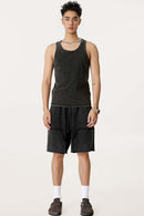 Wax-Dyed Spliced Cargo Shorts - Vintage Black