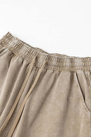 Wax-Dyed Spliced Cargo Shorts - Vintage Khaki