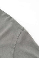 White Ink Heavyweight Graphic Tee - Medium Gray