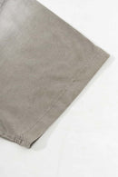 Washed Cotton Graphic Relaxed Tee - Light Gray