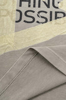 Washed Cotton Graphic Relaxed Tee - Light Gray
