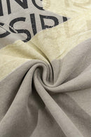 Washed Cotton Graphic Relaxed Tee - Light Gray