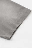 Distressed Rolled-Edge Graphic Tee - Vintage Medium Gray