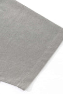 Oversized Typography Graphic Tee - Washed Light Gray