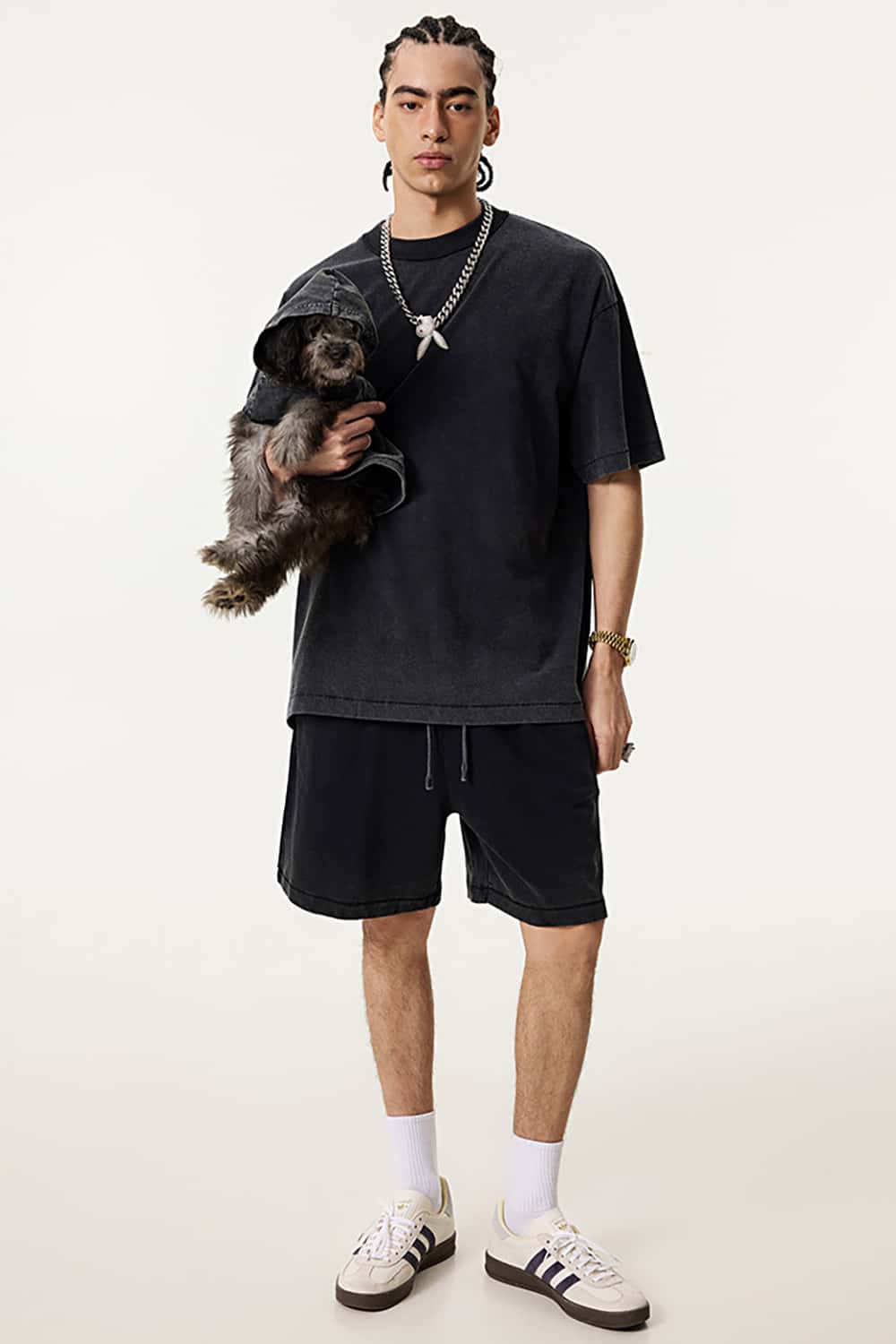Heavyweight Custom Oversized Unisex Cotton T-Shirt with Unique Wash