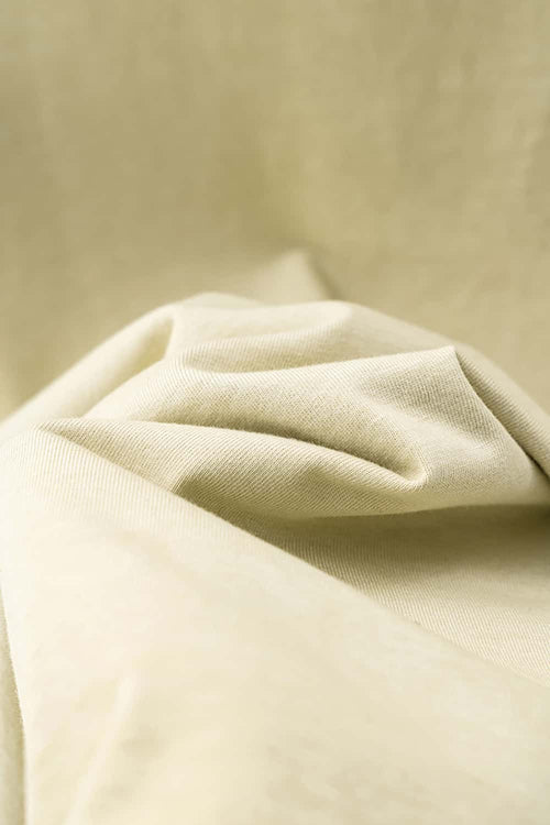 Heavyweight Vintage Washed Reverse Cotton Tee - Washed Khaki