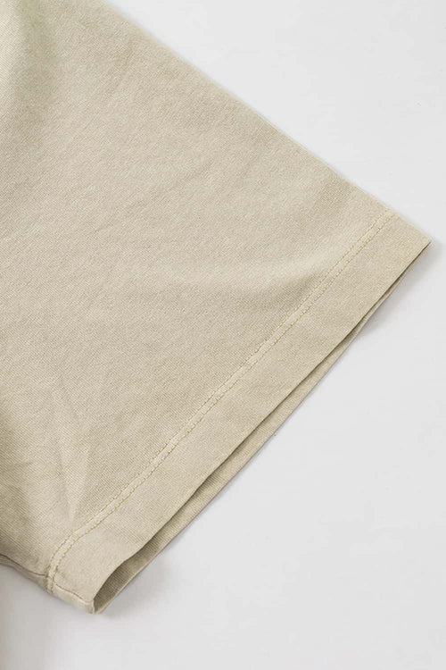 Premium Graphic Boxy Tee - Gray Apricot