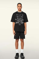 Cooling-Touch Gradient Graphic Tee - Metallic Black