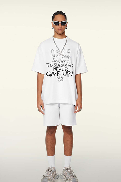 Cooling-Touch Gradient Graphic Tee - Teeth White
