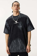 Distressed Painted Graphic Vintage Tee - Fried Snowflakes