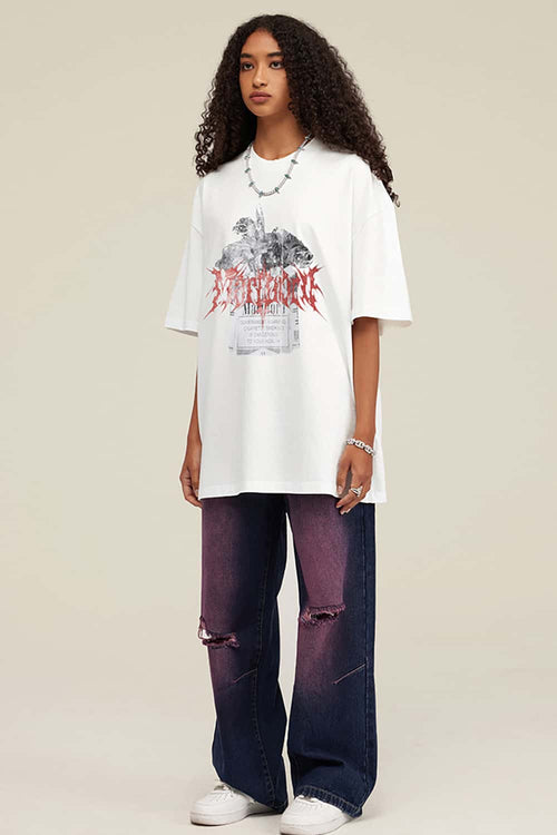 Heavyweight Box Graphic Tee - White