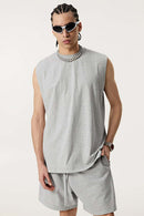 Quick-Dry Active Tank - Flower Gray