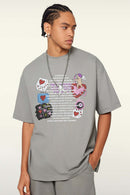 Cooling Quick-Dry Graphic Performance Tee - Gray