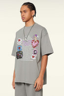 Cooling Quick-Dry Graphic Performance Tee - Gray