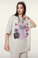 Cooling Quick-Dry Graphic Performance Tee - Sandy Apricot