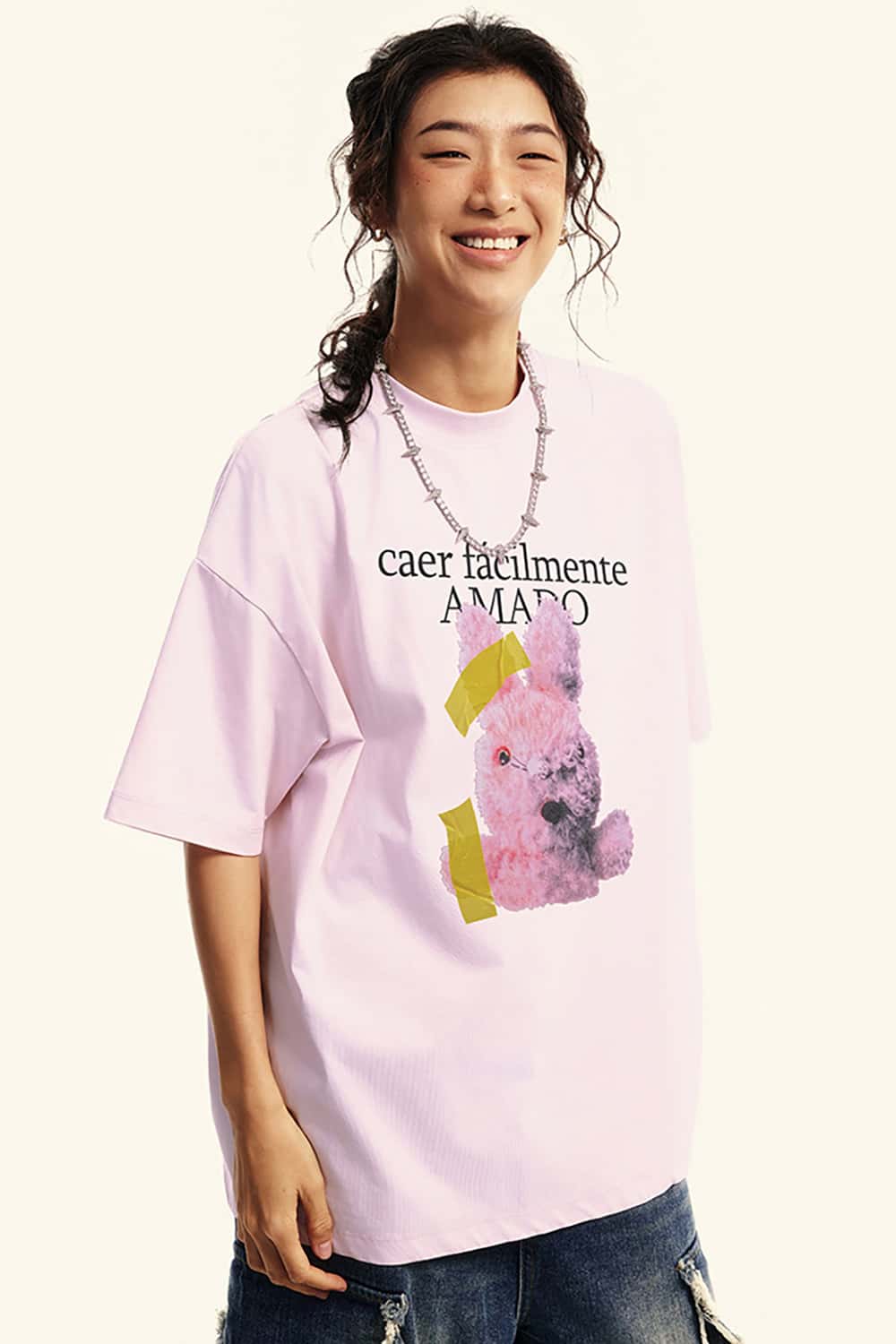 Vintage Streetwear Loose-Fit Washed Short-Sleeve T-Shirt