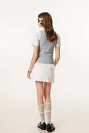 Heavyweight Slim-Fit Tank Top - Flower Gray