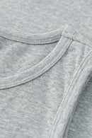 Heavyweight Slim-Fit Tank Top - Flower Gray