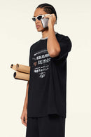 Quick-Dry Cooling Graphic Tee - Metallic Black