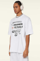 Quick-Dry Cooling Graphic Tee - Teeth White