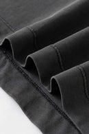Durable Washed Solid Short-Sleeve Tee - Dark Gray