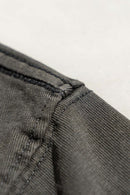Heavyweight Washed Palm Graphic Tee - Dark Gray