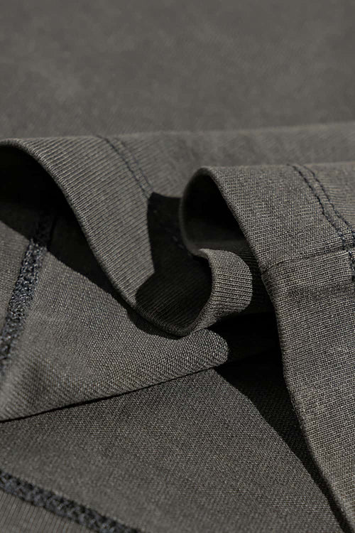 Heavyweight Washed Palm Graphic Tee - Dark Gray