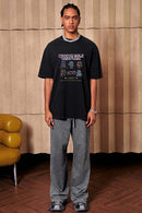 Vintage Washed Graphic Short-Sleeve Tee - Fried Snowflakes