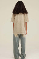 Vintage Washed Graphic Short-Sleeve Tee - Khaki