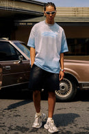 Heavyweight Washed Gradient Tee - Blue