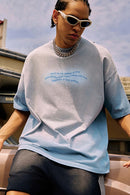 Heavyweight Washed Gradient Tee - Blue