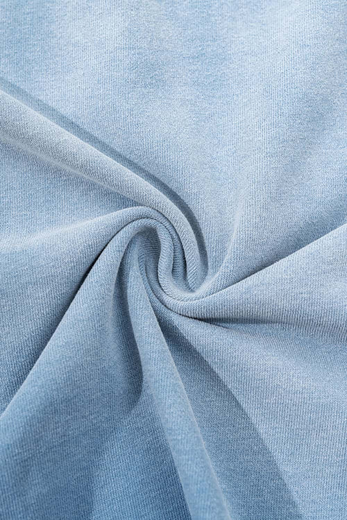 Heavyweight Washed Gradient Tee - Blue