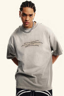 Heavyweight Washed Gradient Tee - Light Gray