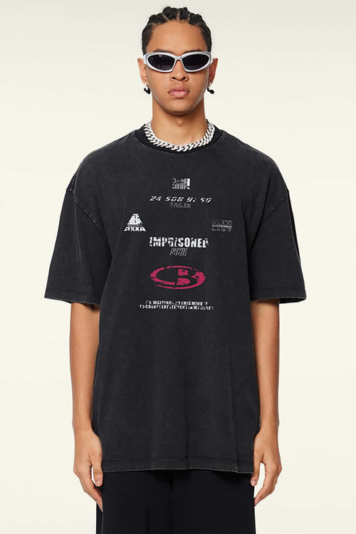 Heavyweight Boxy Graphic Tee - Fried Snowflakes
