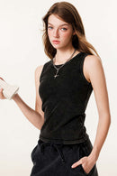 Washed Gradient Distressed Active Tank - Fried Snowflakes